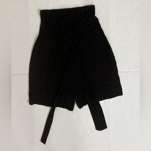 Free People Beach Women's Black Front tie High-Waisted Shorts